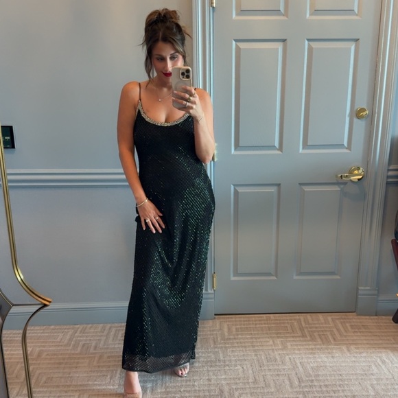 Mac Duggal Rhinestone Encrusted Scoop Evening Gown - Picture 7 of 7